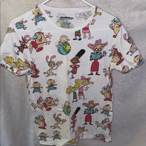 Nickelodeon Cartoon Character T-Shirt - White